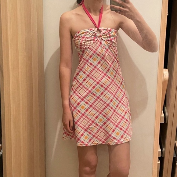 La vie en rose  AQUA BEACH COVERUP DRESS S - Picture 4 of 11